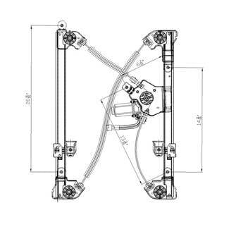 New Front Right Window Regulator Compatible With 04-05 Ford F-Series Crew Cab Standard Cab thumbnail 5