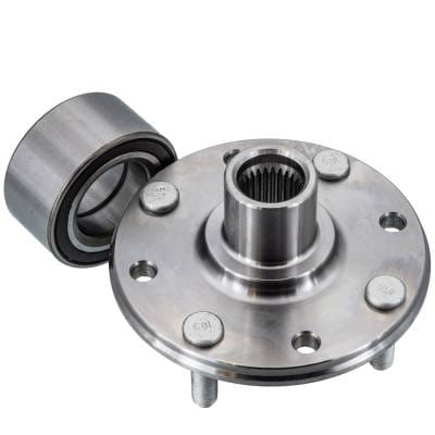 Rear Spindle Hub Assembly Compatible With 2000-2004 Volvo S40 2000-2004 Volvo V40 Fwd 4-Lug Abs thumbnail 2