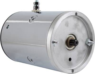 12V Chrome Hydraulic Pump Motor Compatible With Waltco Dell Maxon Liftgates Sno-Way Boss Hiniker thumbnail 4