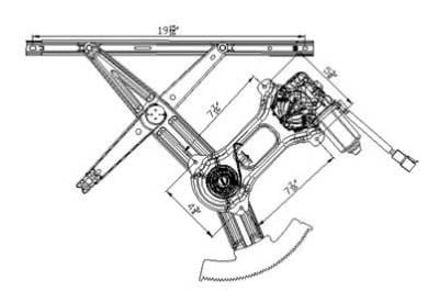 New Front Left Window Regulator Compatible With 94-04 Ford Mustang Fo1350131 741-126 83103 83103 thumbnail 4