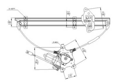 New Front Left Window Regulator Compatible With 2000-2006 Nissan Sentra 742-503 740-904 807214M400 thumbnail 7