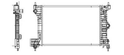 New Radiator Assembly Compatible With 2012-2014 Chevrolet Sonic 1.8L L4 1796Cc 110 Cid Hatchback thumbnail 4