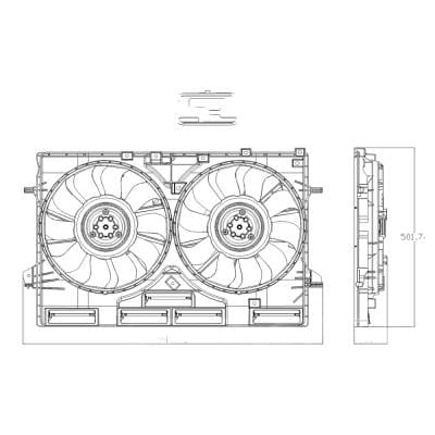 Radiator Assembly Compatible With 2021-2025 Nissan Rogue 1.5L L3 1498Cc Partslink Numbers 625520 thumbnail 8