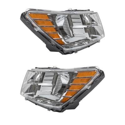 Composite Headlight Assembly Left Driver Side And Right Passenger Side Compatible With 2009-2018 thumbnail 12
