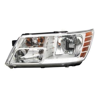 Composite Headlight Assembly Left Driver Side Compatible With 2009-2018 Dodge Journey Halogen 9005 thumbnail 2