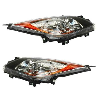 Halogen Headlight Assembly Left Driver Side And Right Passenger Side Compatible With 2012-2013 Mazda thumbnail 6