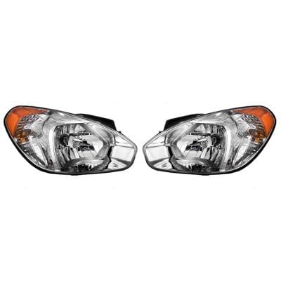 Halogen Headlight Assembly Left Driver Side And Right Passenger Side Compatible With 2007-2011 thumbnail 2