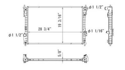 New Radiator Compatible With 2011-2012 Ford Explorer 3.5L V6 3496Cc Bbb5z-8005A H2mz 8005 B thumbnail 8