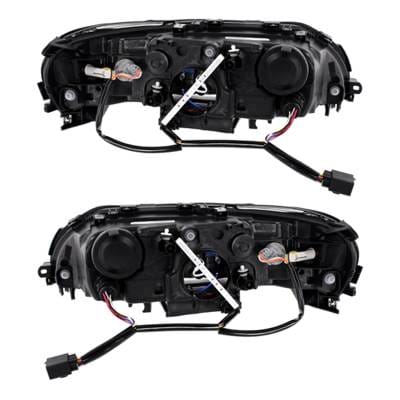 Composite Headlight Assembly Left Driver Side And Right Passenger Side Compatible With 2005-2009 thumbnail 4