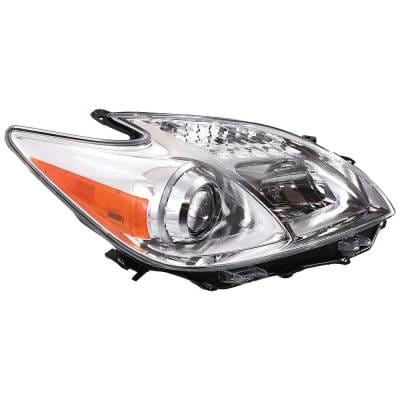 Headlamp Right Passenger Side Compatible With 2012-2015 Toyota Prius Halogen Black Housing Projector thumbnail 2