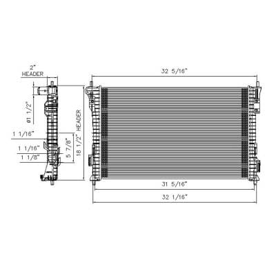 New Radiator Compatible With 2013-2015 Ford Police Interceptor Utility 3.7L V6 3726Cc Db5z 8005 thumbnail 14