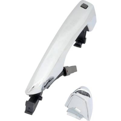 Front Driver Side Exterior Door Handle Compatible With 2015-2019 Hyundai Sonata Chrome Without Key thumbnail 6