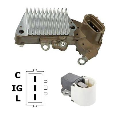 New 12 Volt Regulator Kit Fits Acura Slx 1996 8971227960 8El738211281 3140080G01 thumbnail 2