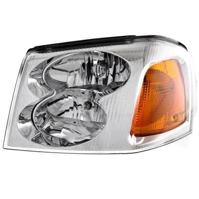 Headlight Assembly Left Driver Side Compatible With 2002-2009 Gmc Envoy Sle Sport Utility Envoy Slt thumbnail 2
