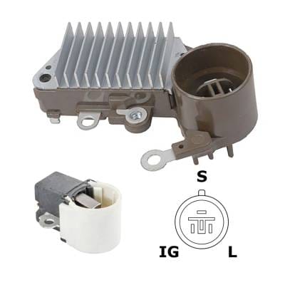New 12 Volt Regulator Kit Fits Toyota Van 1984 126000-1190 27700-10060 Al373x thumbnail 6