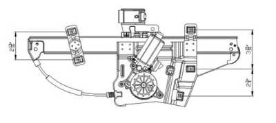 New Front Right Window Regulator Assembly Compatible With 2006-2011 Buick Lucerne 15292119 15292119 thumbnail 6