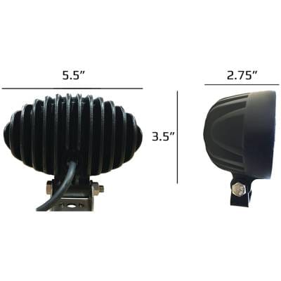 New 2450 Lumens Led Flood Light Compatible With Kubota M135x M5040 M108x M100x M5140 M9540 M125x thumbnail 2
