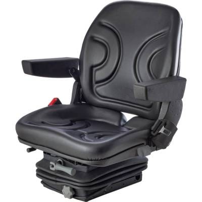 New Black Vinyl Suspension Seat By Part Numbers 3010-0011 Rm62-63(57)200 thumbnail 2