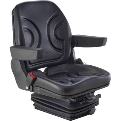 New Black Vinyl Suspension Seat By Part Numbers 3010-0011 Rm62-63(57)200 thumbnail 3
