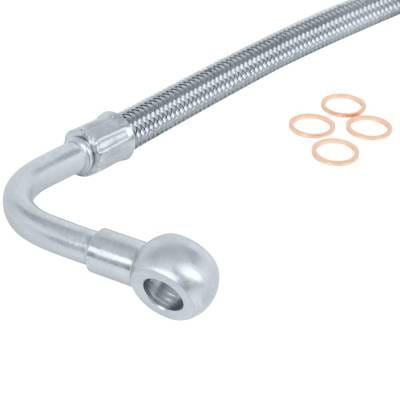 New Turbo Oil Line Compatible With Chevrolet Silverado 2500 Hd Base 6.6L V8 2005 Silverado 2500 Hd thumbnail 3