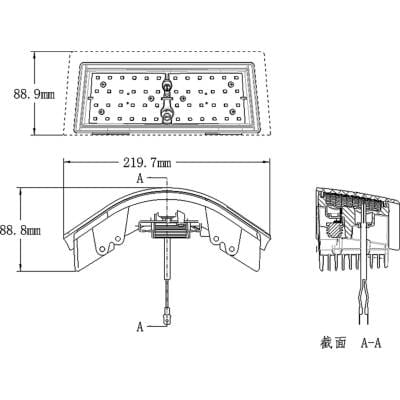 New Flood/Flashing Led Amber Corner Light Compatible With John Deere 7510 9200 9120 7720 7820 8100T thumbnail 2