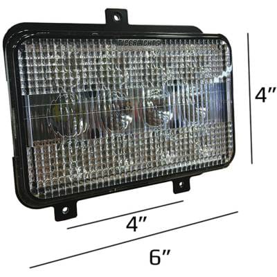 New 4" Led High/Low Beam Compatible With Agco Challenger Massey Ferguson Mt655b Mt455 8110 6140 thumbnail 2