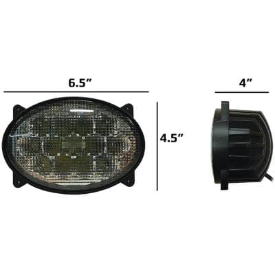 New 6 1/2" Led Roof Light Compatible With Case International Harvester-7120 Harvester-9230 thumbnail 3
