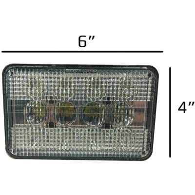 Led Flood Beam Tractor Headlight 60 Watt Compatible With International 3088 3288 3488 3688 5088 5288 thumbnail 3