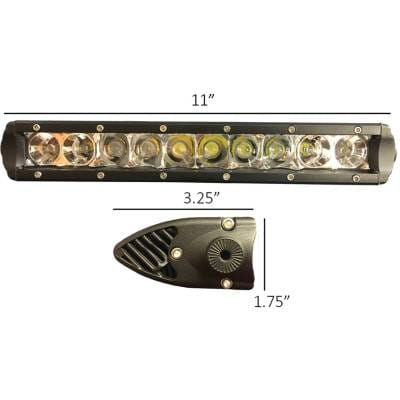 Led Spot Flood Combo Light Bar 50 Watt 5700 Lumens 10 Inch Single Row Compatible With 12V 24V Truck thumbnail 3