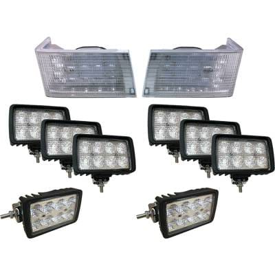New 42800 Lumens Led Light Kit Compatible With Case International Harvester-8910 Harvester-7210