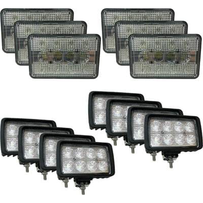 New 49800 Lumens Led Light Kit Compatible With Case International Harvester-2377 Harvester-2144