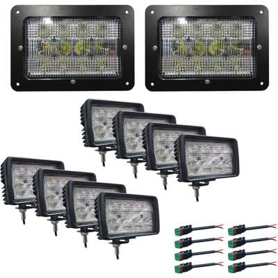 New 35800 Lumens Led Light Kit Compatible With Case International Steiger Cr-1280 Harvester-9170