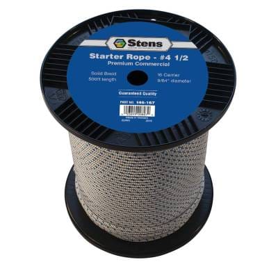 New 9/64" 500' Solid Braid Starter Rope By Part Numbers 146-167