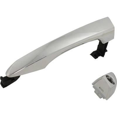 Front Driver Side Exterior Door Handle Compatible With 2016-2021 Hyundai Tucson Chrome With Key Hole thumbnail 6