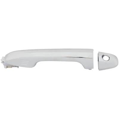 Front Driver Side Exterior Door Handle Compatible With 2016-2023 Toyota Tacoma Chrome With Key Hole thumbnail 2