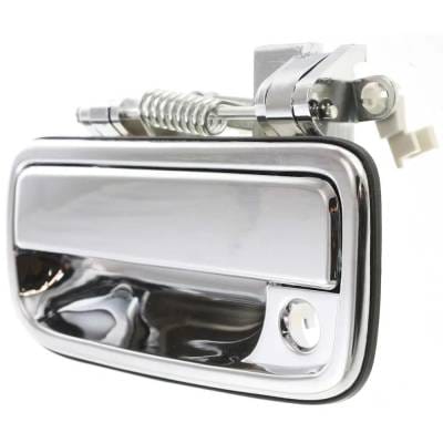 Front Driver Side Exterior Door Handle Compatible With 1995-2004 Toyota Tacoma Chrome With Key Hole thumbnail 2
