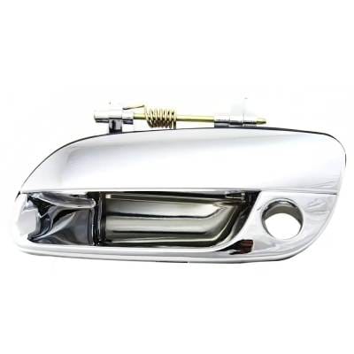 Front Driver Side Exterior Door Handle Compatible With 2001-2006 Hyundai Elantra Chrome With Key thumbnail 2