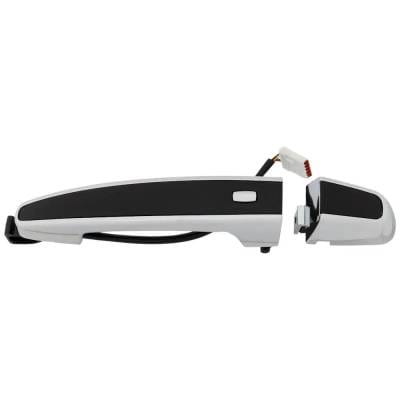 Front Driver Side Exterior Door Handle Compatible With 2016-2024 Chevrolet Malibu Black With Chrome thumbnail 2