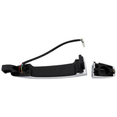 Front Driver Side Exterior Door Handle Compatible With 2016-2024 Chevrolet Malibu Black With Chrome thumbnail 8