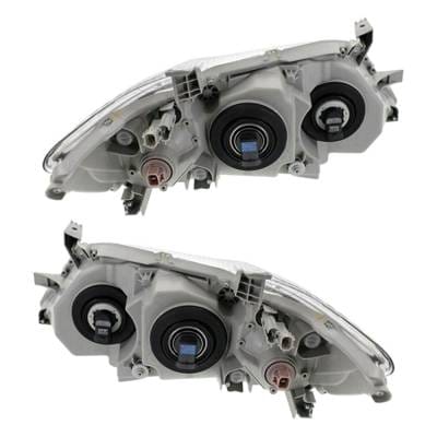 Halogen Headlight Assembly Left Driver Side And Right Passenger Side Compatible With 2010-2011 thumbnail 4