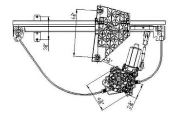 New Rear Right Window Regulator Compatible With 01 02 03 04 Jeep Grand Cherokee Ch1551103 86855 thumbnail 6
