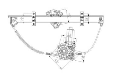New Front Right Window Regulator Compatible With 95-00 Ford Century Fo1351143 741-808 Wl41808 thumbnail 4