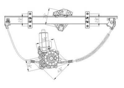 New Front Left Window Regulator Compatible With 95-00 Ford Century Fo1350143 741-807 Wl41807 741-807 thumbnail 5