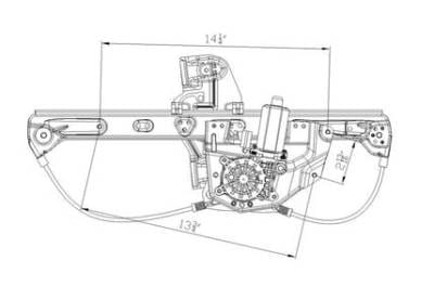 New Rear Right Window Regulator Compatible With 00-05 Cadillac Deville Gm1551119 741-582 82215 82215 thumbnail 4