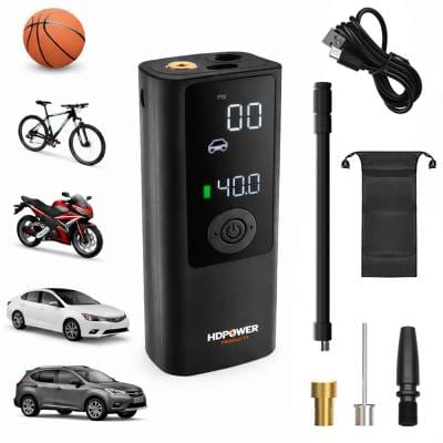 Tire Inflator Portable Air Compressor, 150 Psi Cordless Emergency Air Pump For Car Tires With