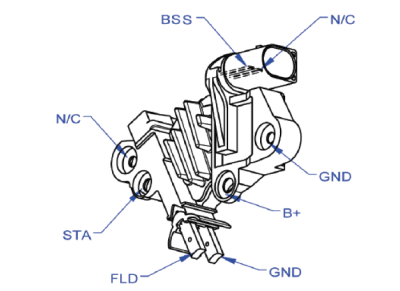 12 Volt Alternator Regulator Compatible With 2007-2011 E90 323I 325I 330I 2008-2010 525Xi 530Xi E60 thumbnail 4