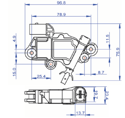 Voltage Regulator Compatible With 2008-2010 530I Xdrive 525I Xdrive E61 Touring 2011-2012 1M E82 thumbnail 8