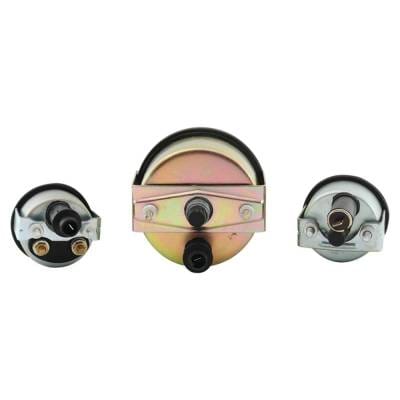 3-Piece Gauge Kit Oil Pressure Amp Meter Proofmeter Black Bezel Compatible With Ford 8N 9N 2N