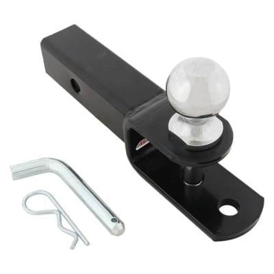 Atv Utv Ez Hitch 2 Inch Receiver Ball Mount With Chrome Ball Rust Resistant Powder Coated Compatible
