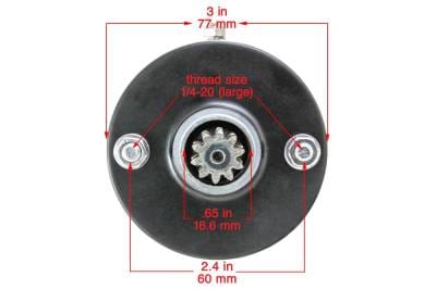 12 Volt Prestolite Type Starter Compatible With Harley Davidson Fl Flh Flhc Electra Glide 1941-1983 thumbnail 11